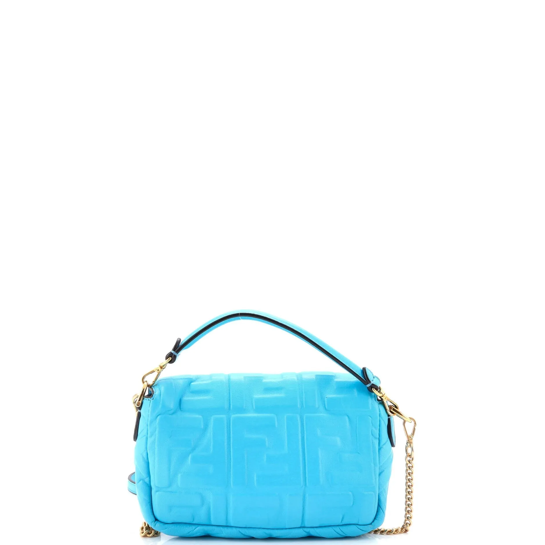 Baguette NM Bag Zucca Embossed Leather Mini