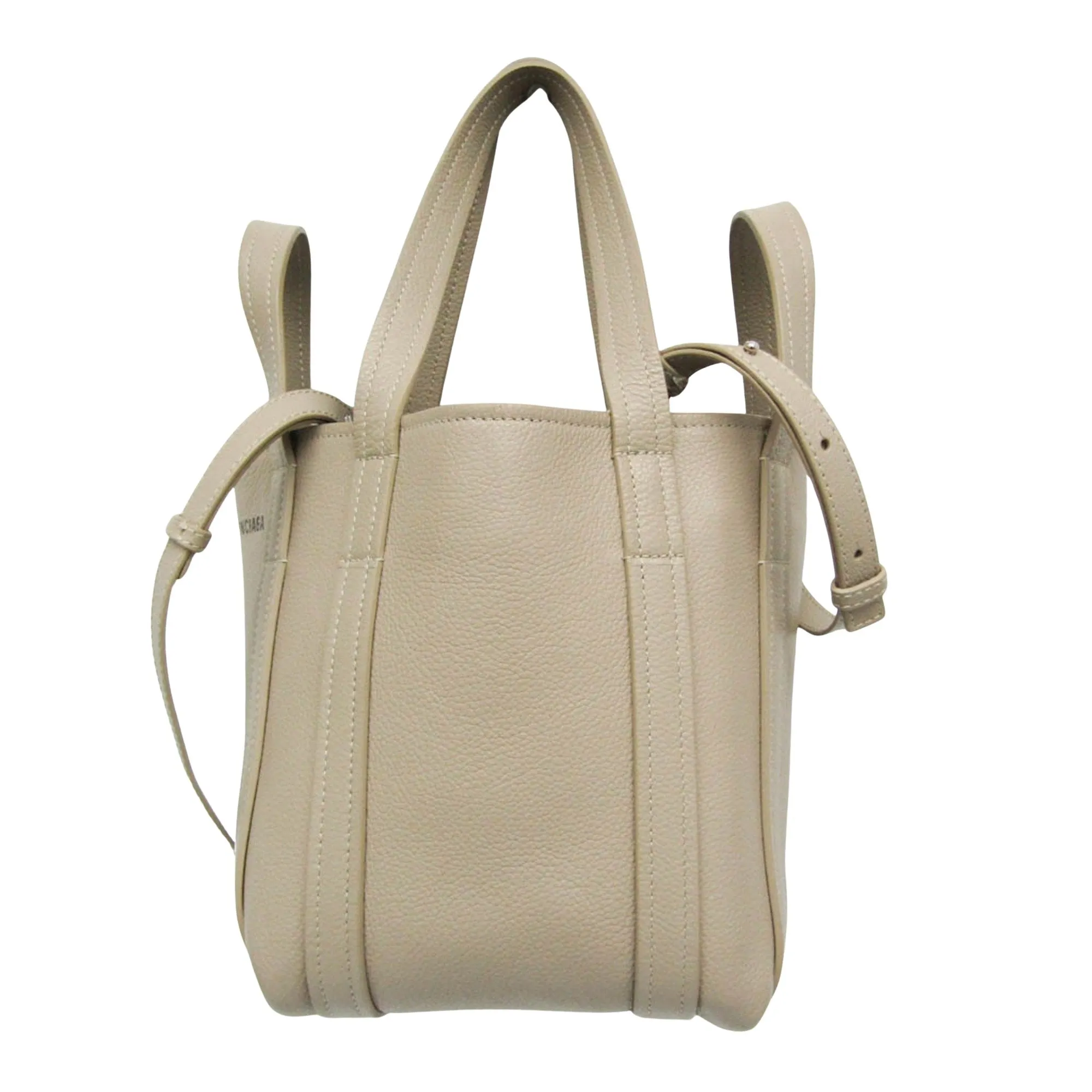 Balenciaga Beige Pony-Style Calfskin Bag