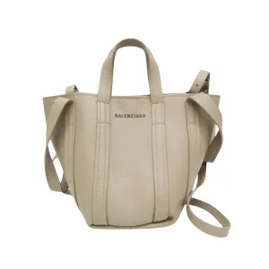 Balenciaga Beige Pony-Style Calfskin Bag