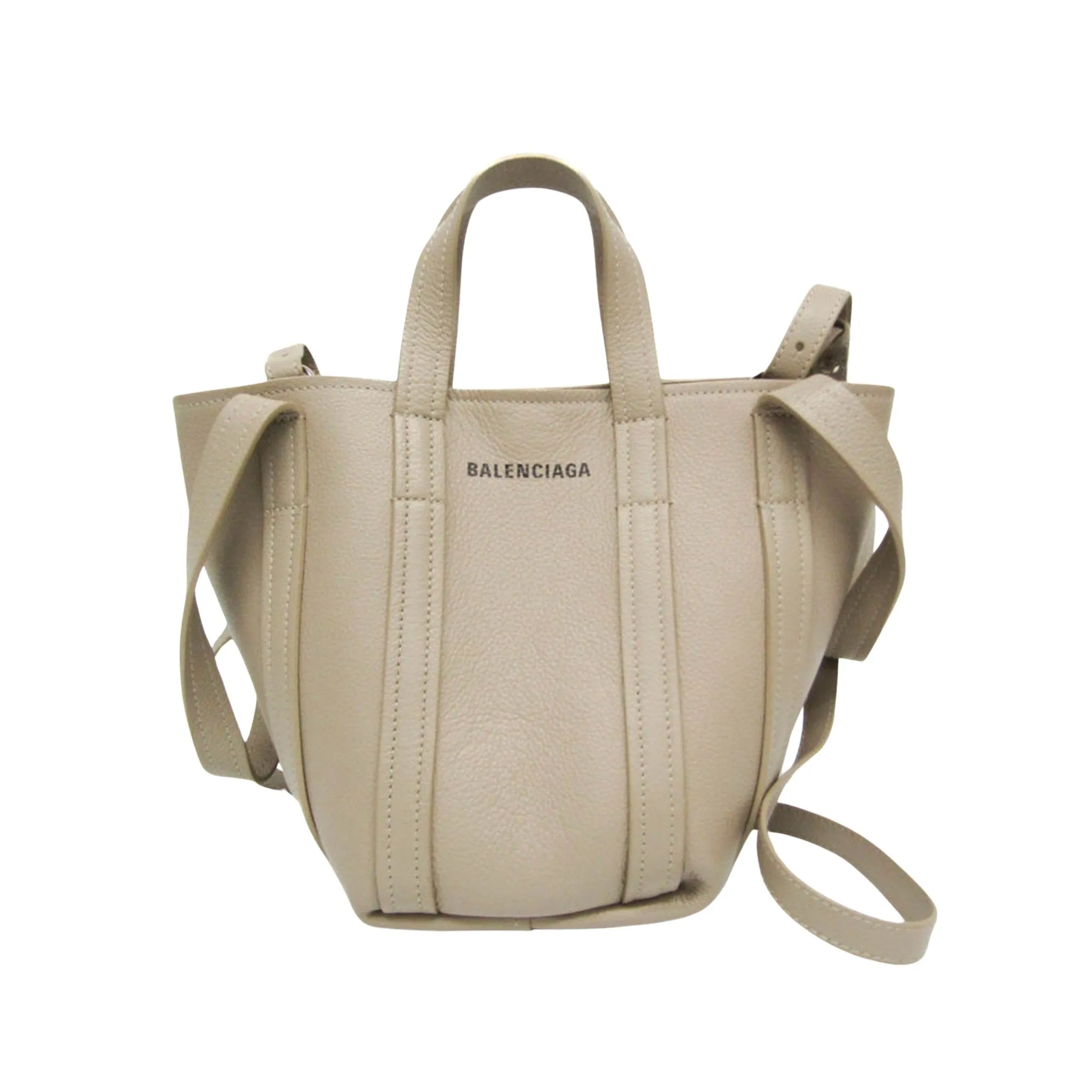Balenciaga Beige Pony-Style Calfskin Bag