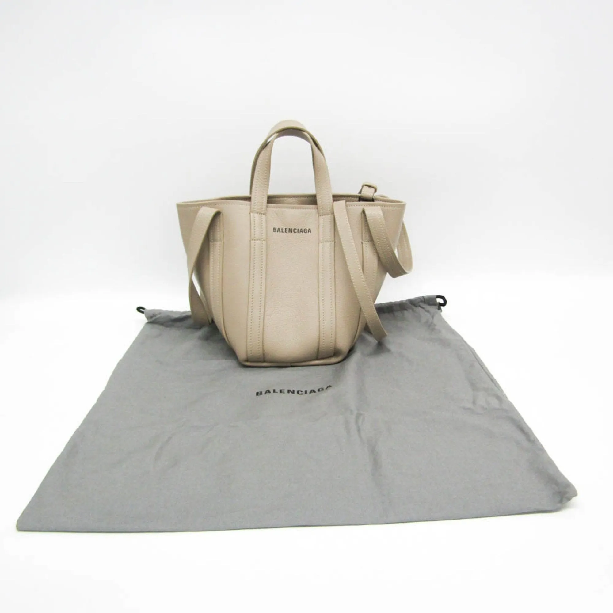 Balenciaga Beige Pony-Style Calfskin Bag