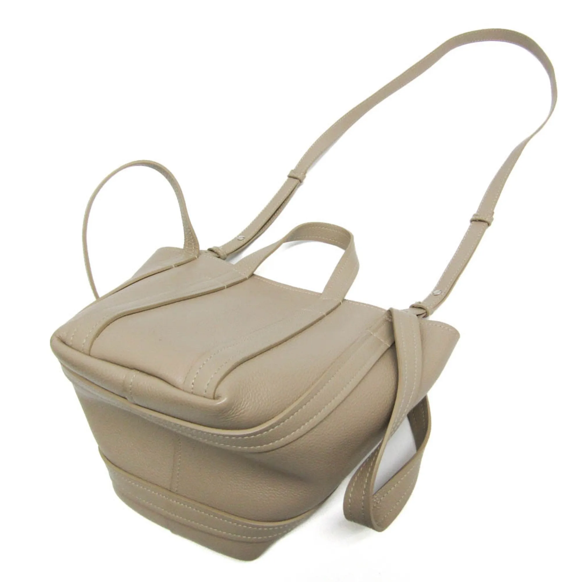 Balenciaga Beige Pony-Style Calfskin Bag