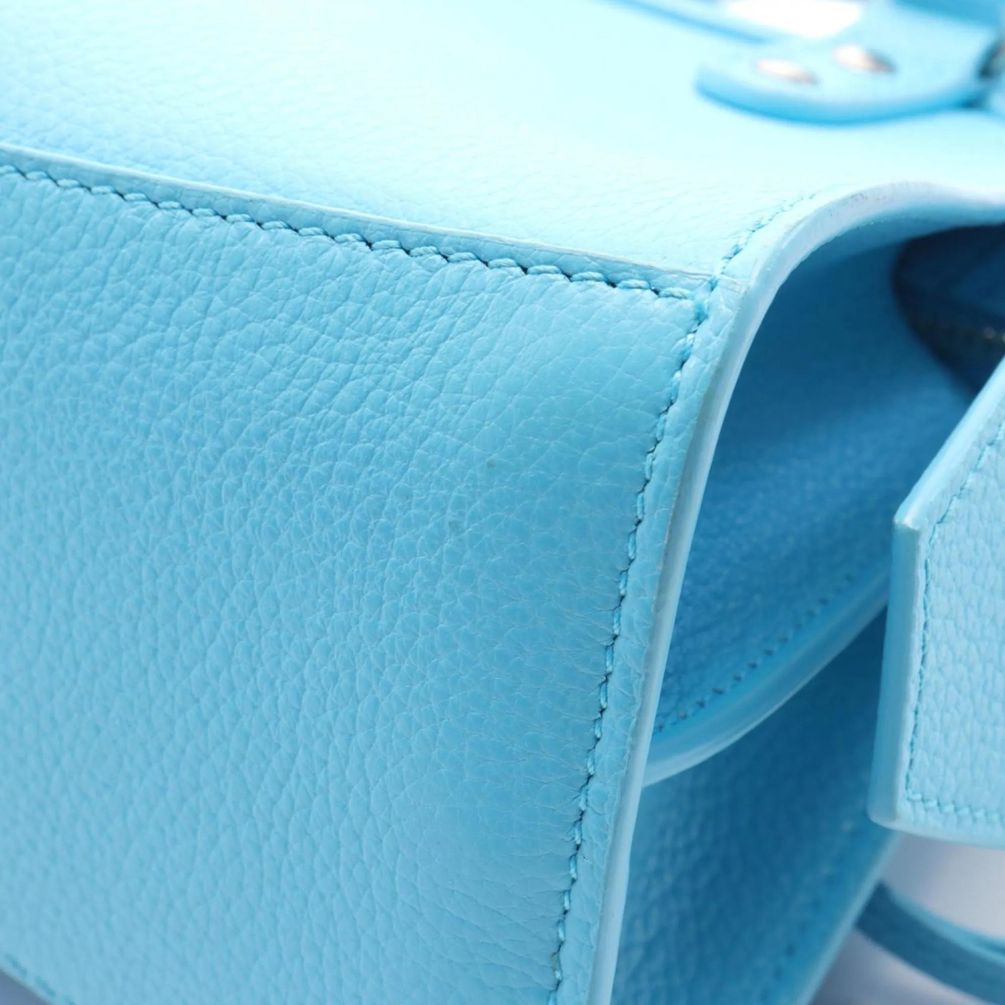 Balenciaga City mini Blue Leather Bag