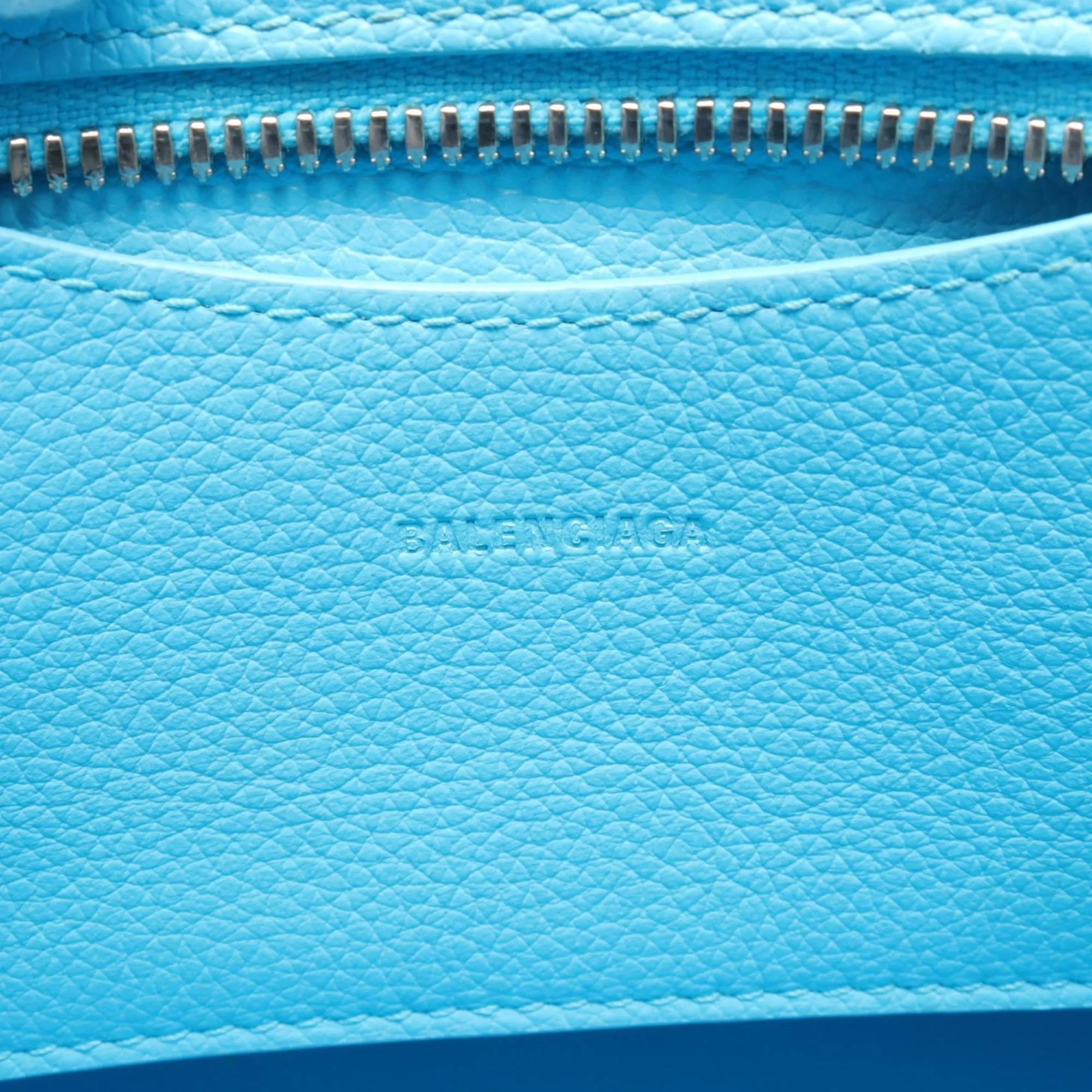 Balenciaga City mini Blue Leather Bag