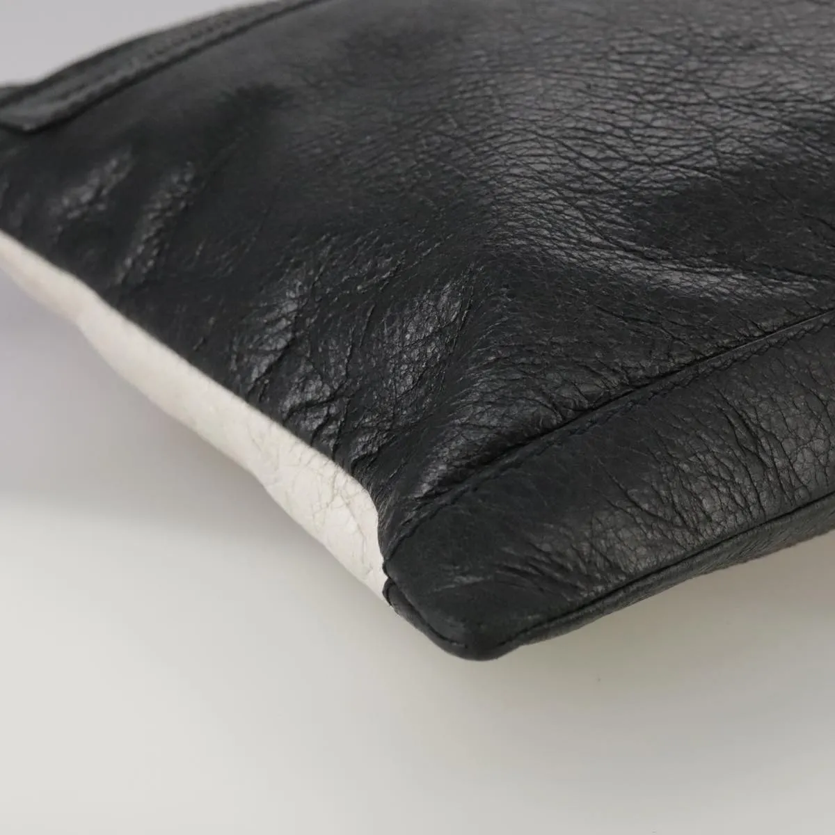 Balenciaga Clip Black Leather Bag