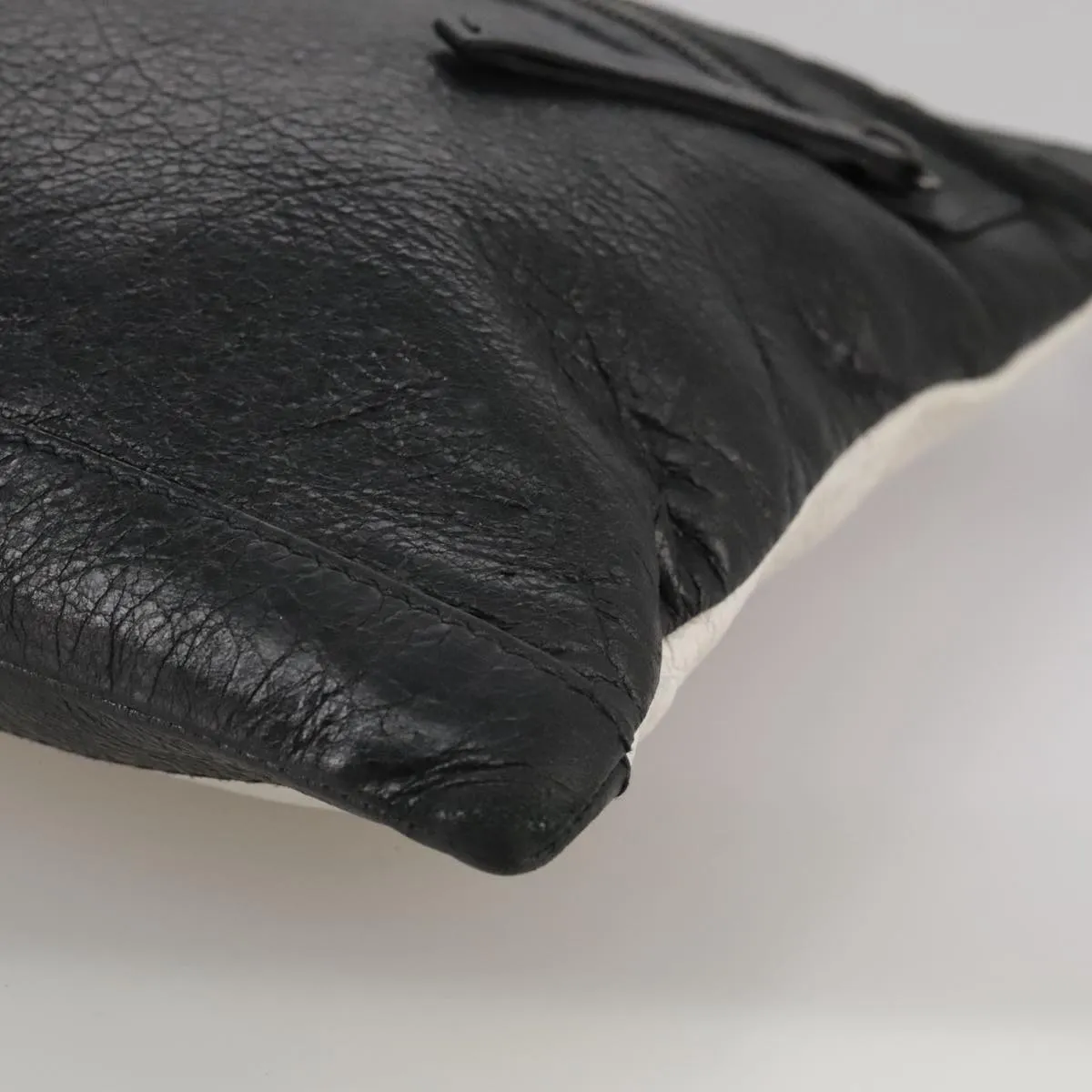 Balenciaga Clip Black Leather Bag
