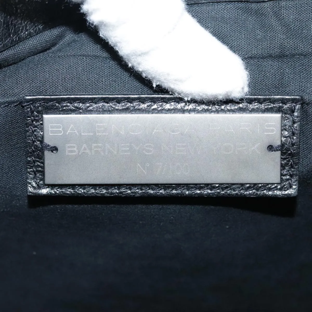 Balenciaga Clip Black Leather Bag