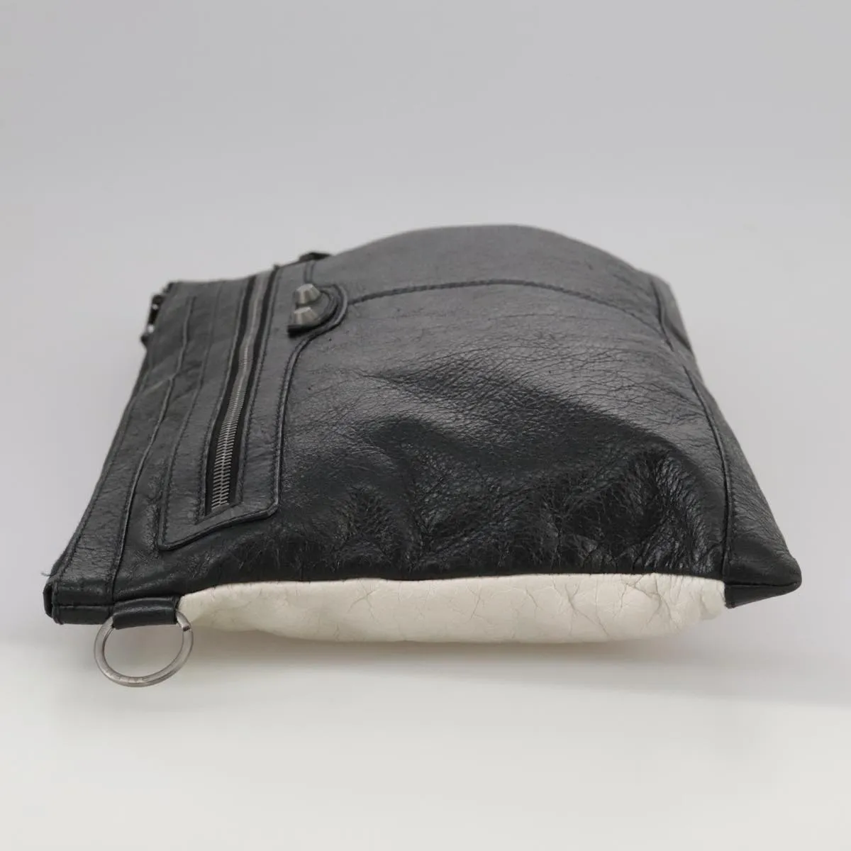 Balenciaga Clip Black Leather Bag