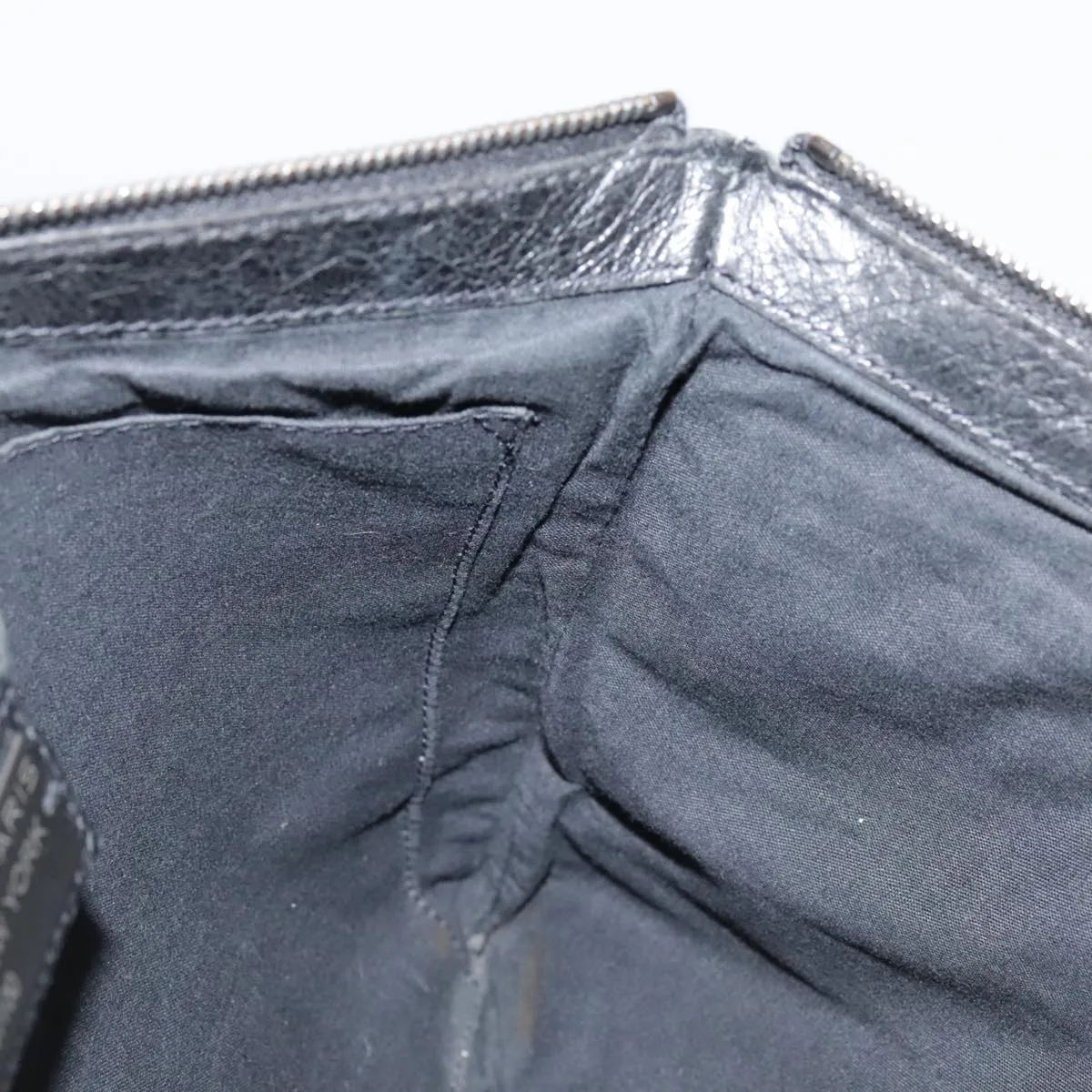 Balenciaga Clip Black Leather Bag