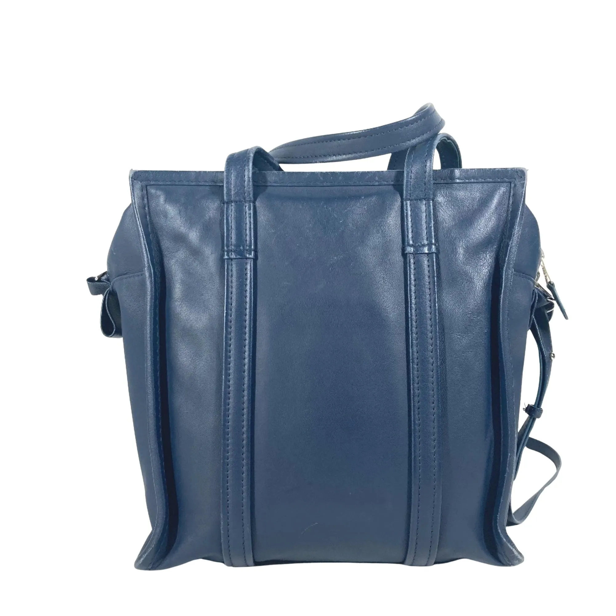 Balenciaga Navy Leather Bag