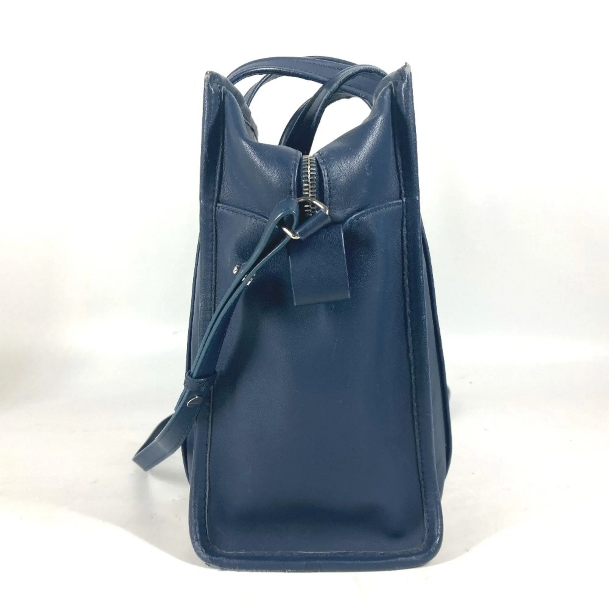 Balenciaga Navy Leather Bag