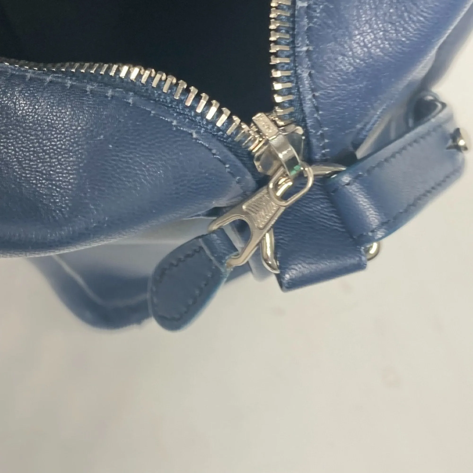 Balenciaga Navy Leather Bag