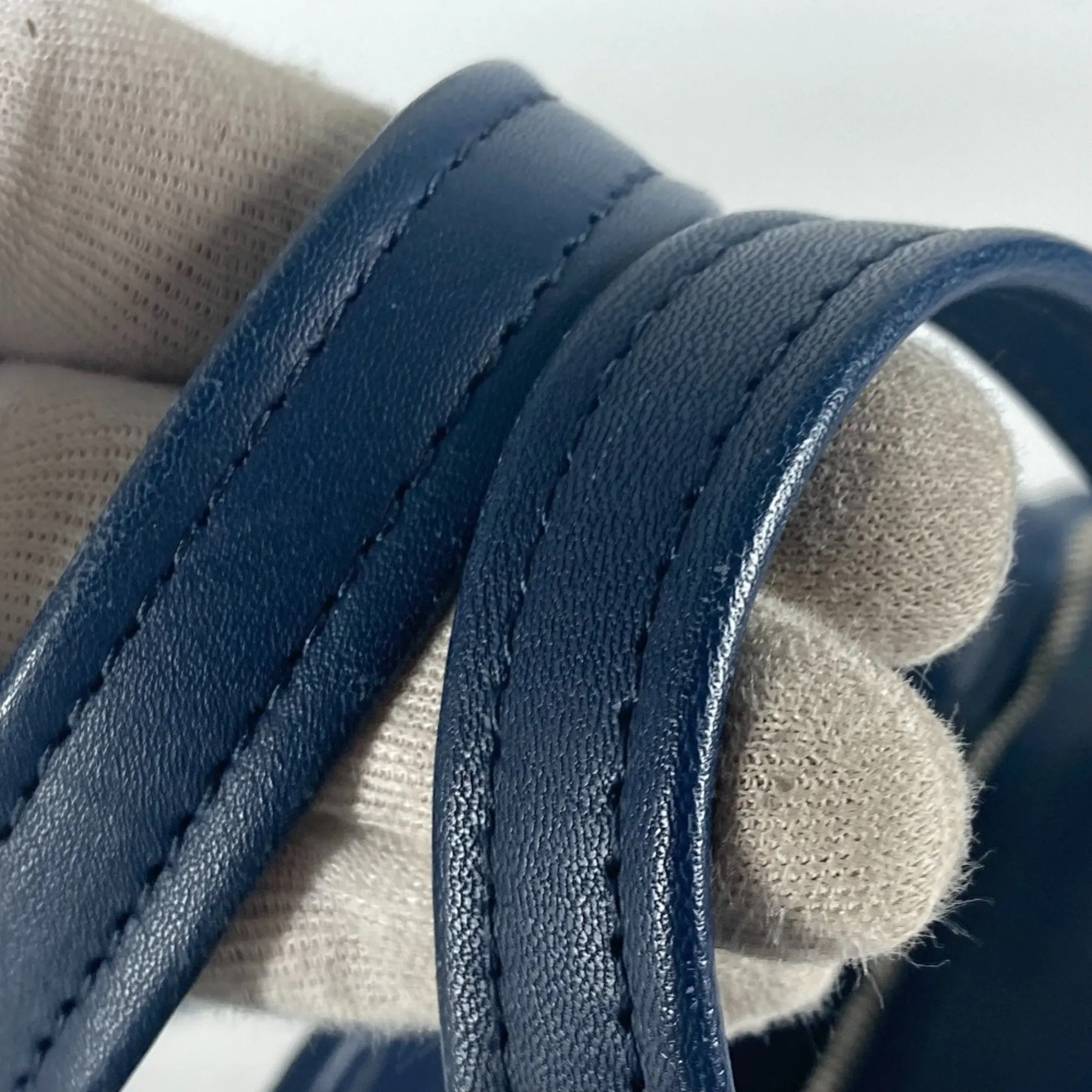 Balenciaga Navy Leather Bag