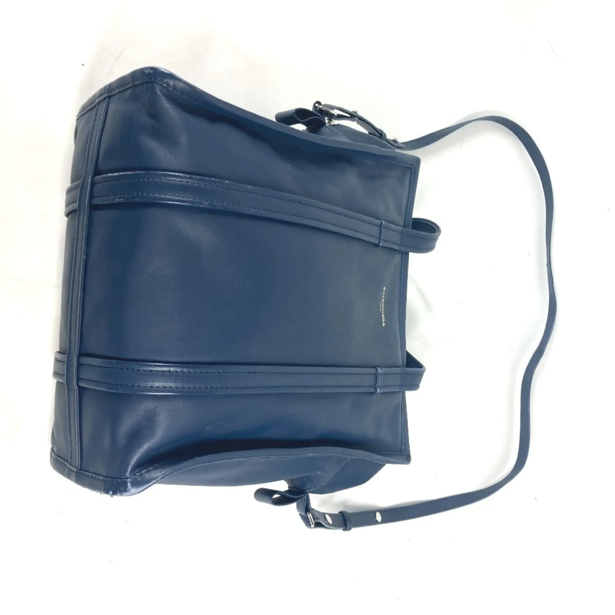 Balenciaga Navy Leather Bag