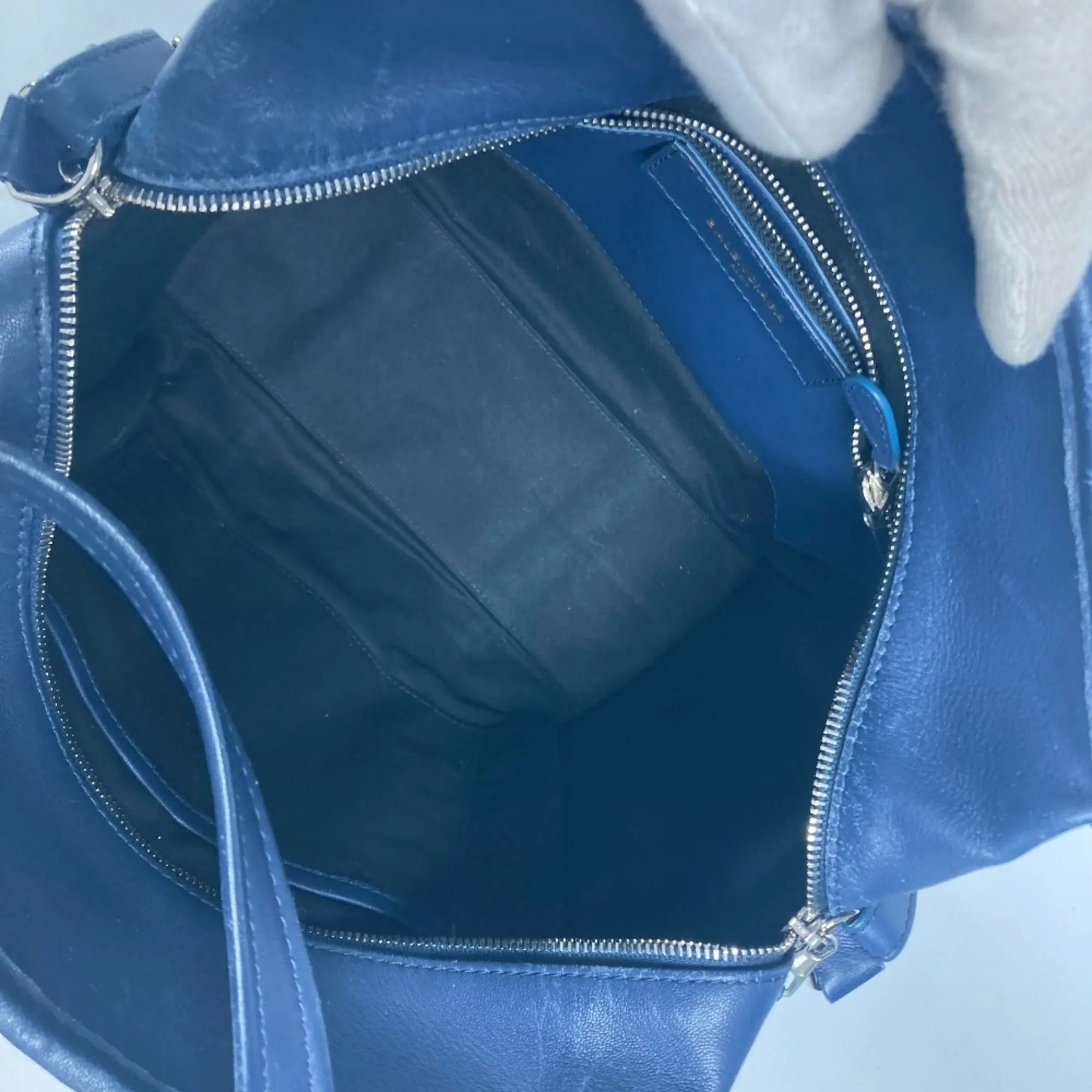 Balenciaga Navy Leather Bag