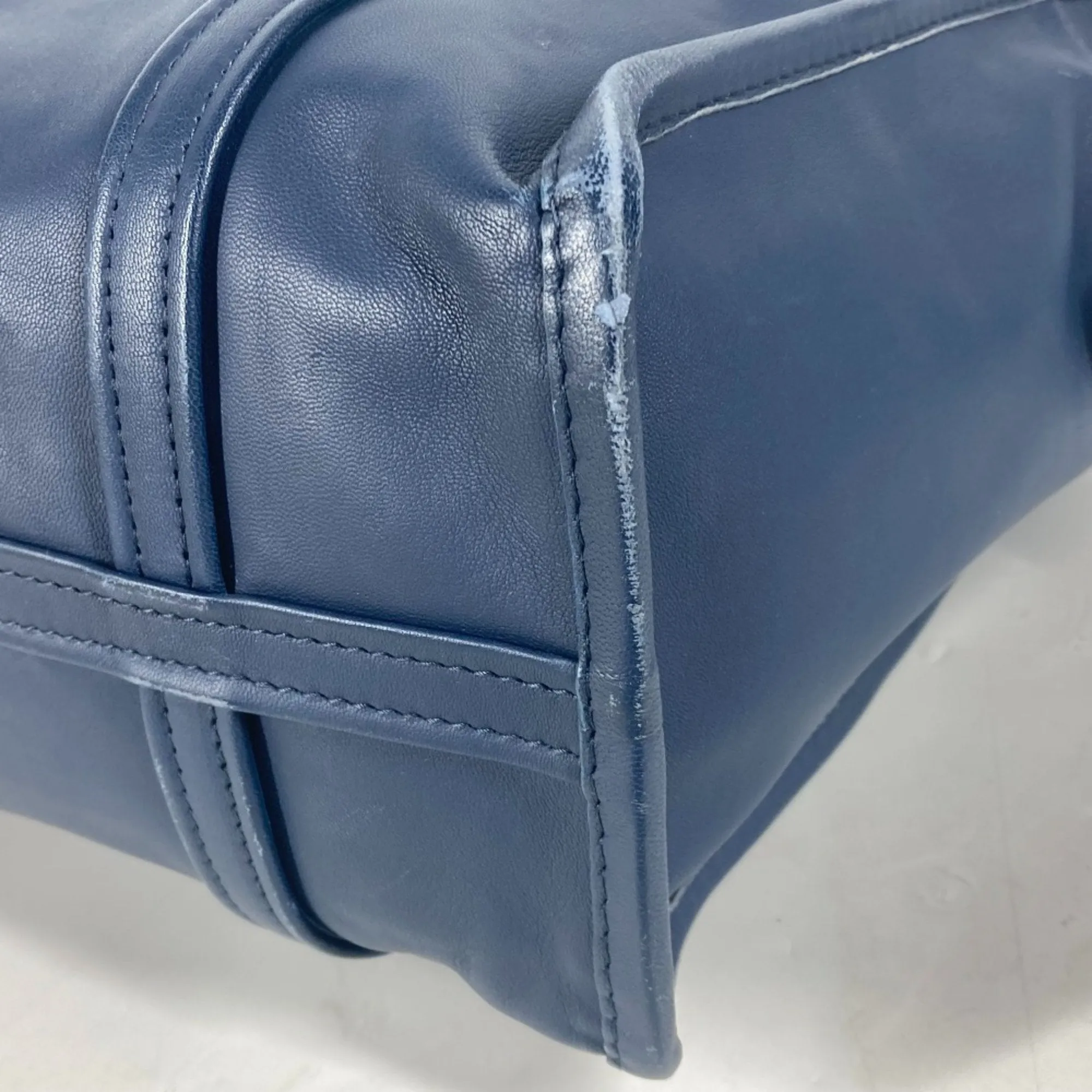 Balenciaga Navy Leather Bag