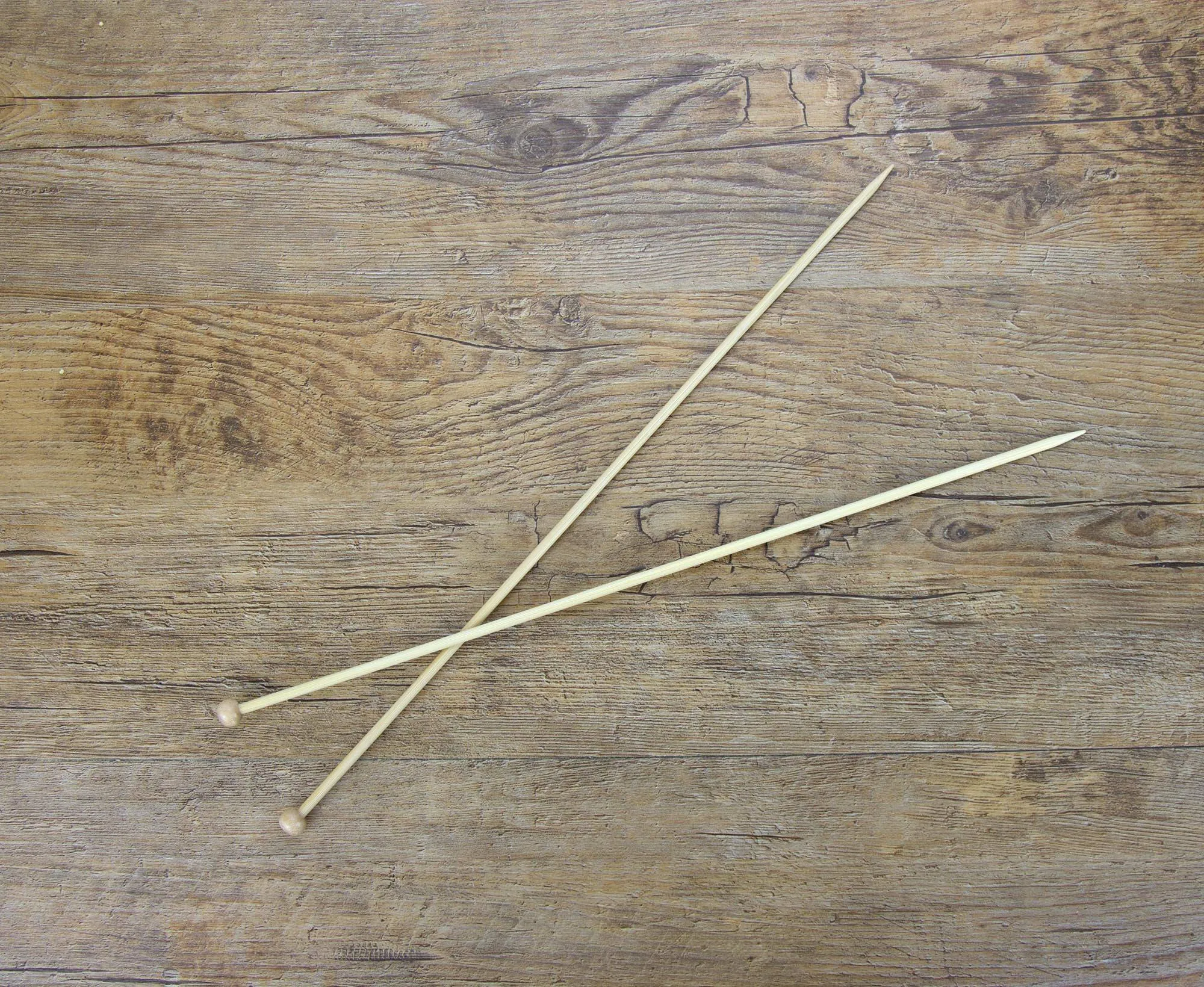 Bamboo Single Point Knitting Needles - 2mm to 6.5mm