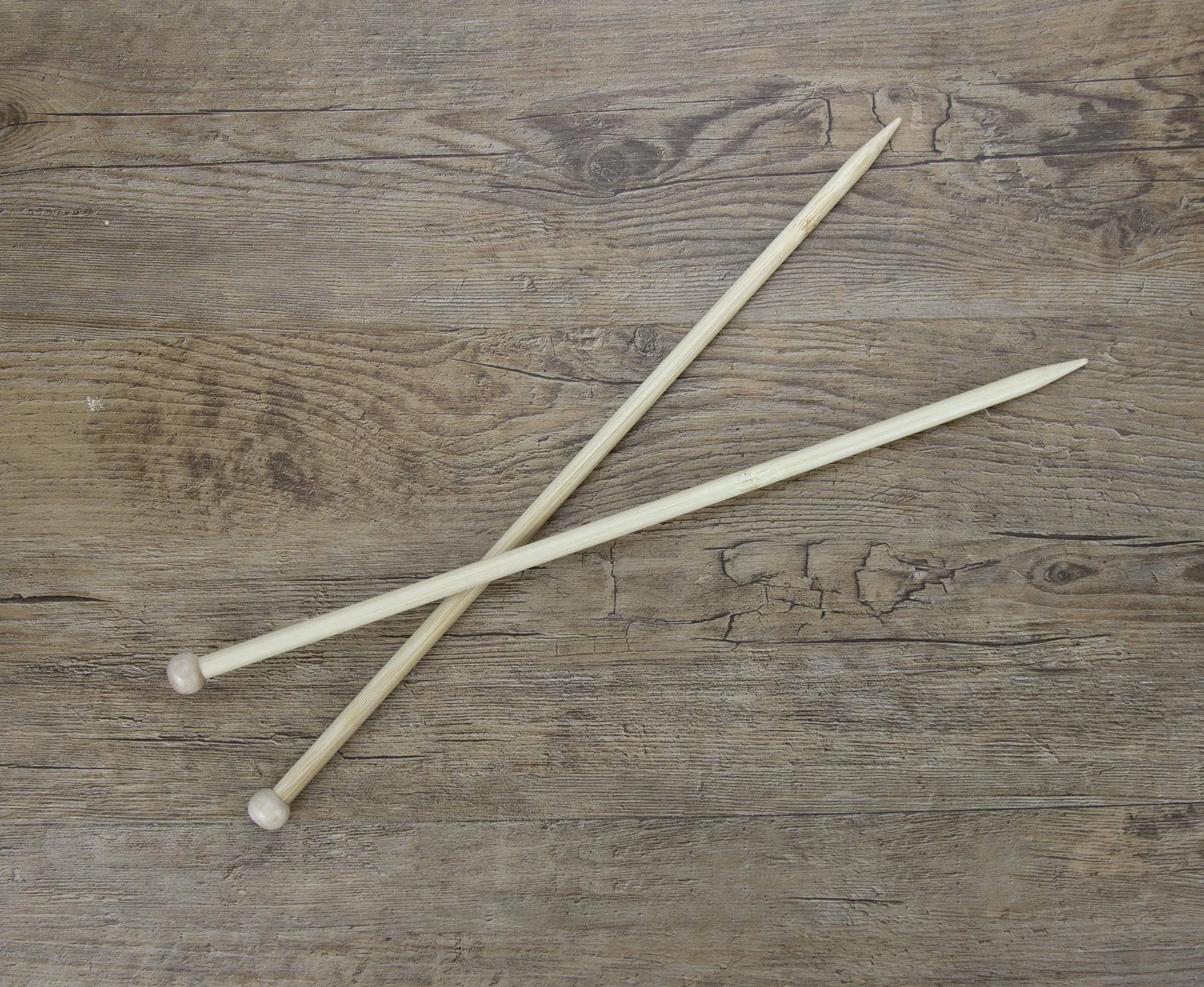 Bamboo Single Point Knitting Needles - 7mm to 12mm