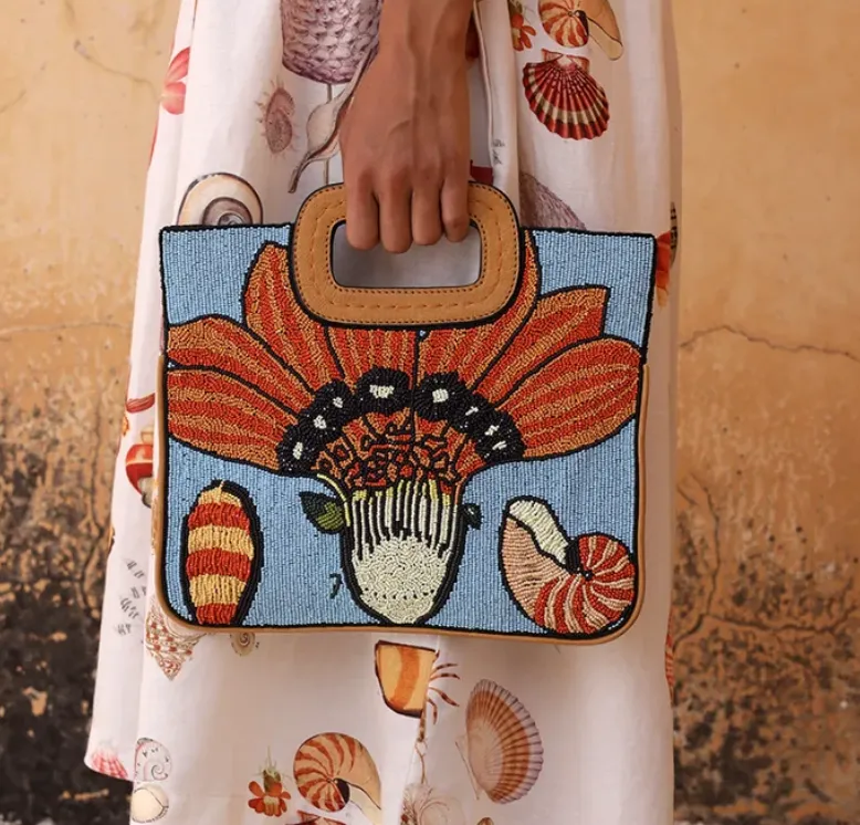 Beaded clutch