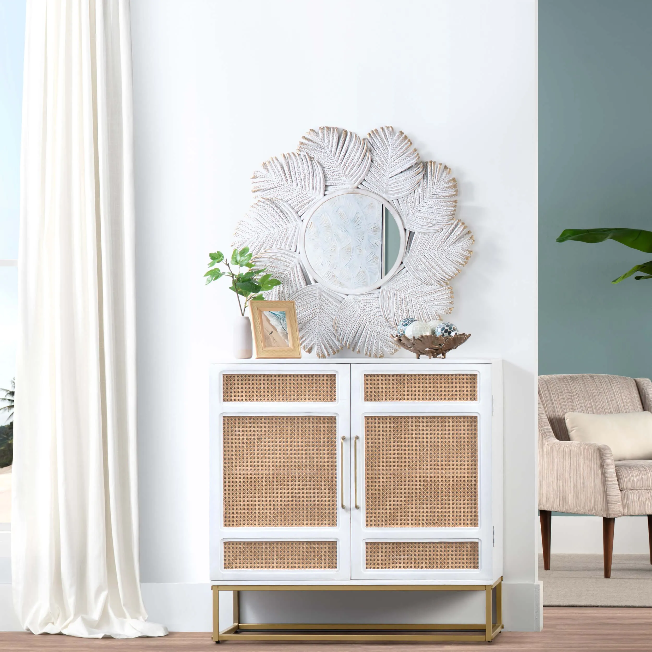Biscayne Cabinet, White