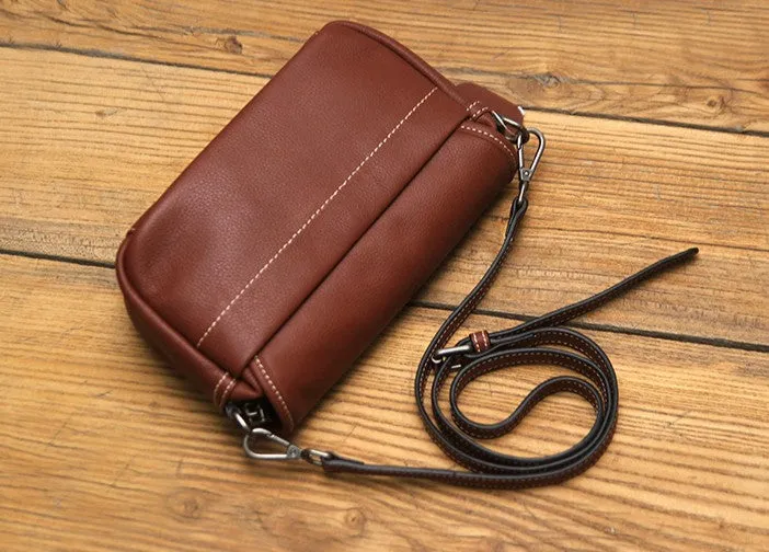 Black LEATHER WOMEN Messenger Bag SHOULDER BAG Crossbody Purses FOR WOMEN