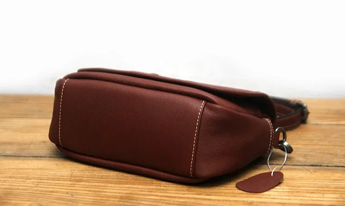 Black LEATHER WOMEN Messenger Bag SHOULDER BAG Crossbody Purses FOR WOMEN