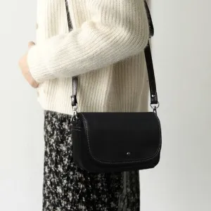 Black LEATHER WOMEN Messenger Bag SHOULDER BAG Crossbody Purses FOR WOMEN