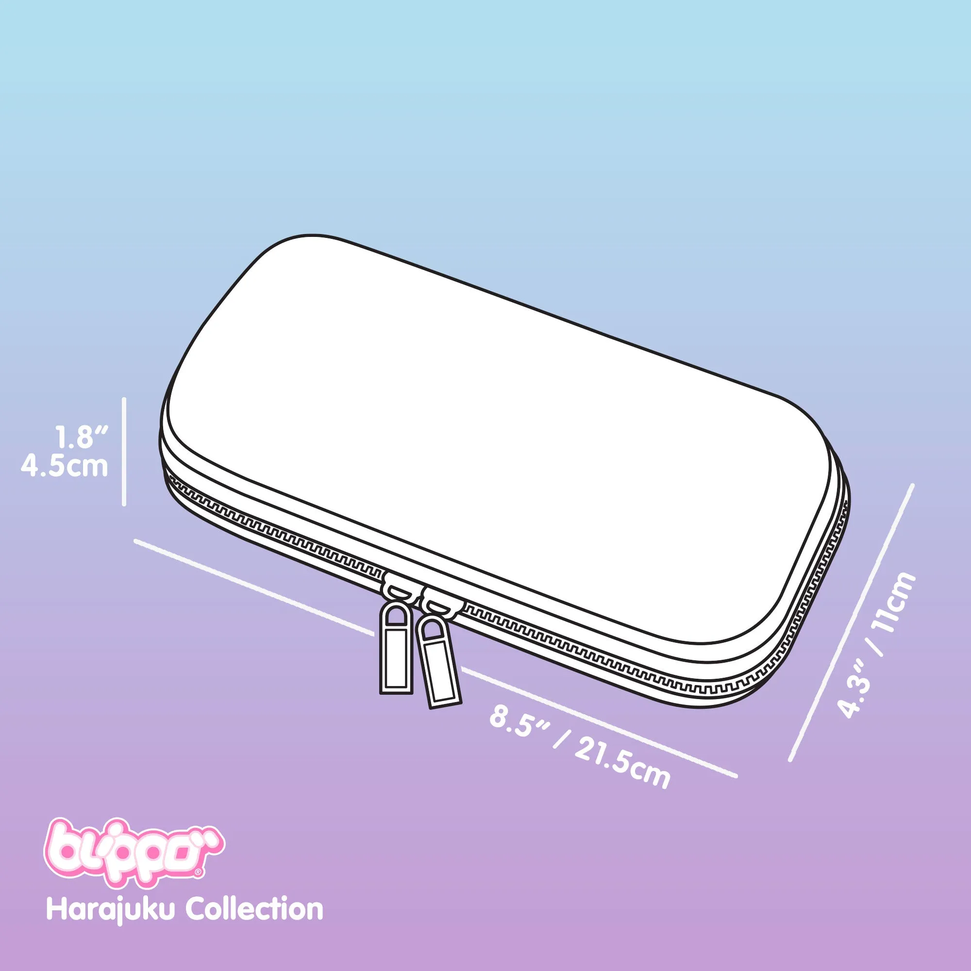 Blippo Harajuku Hardtop Pencil Case - Small