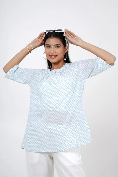 Blossom Chic Hand Block Printed Top