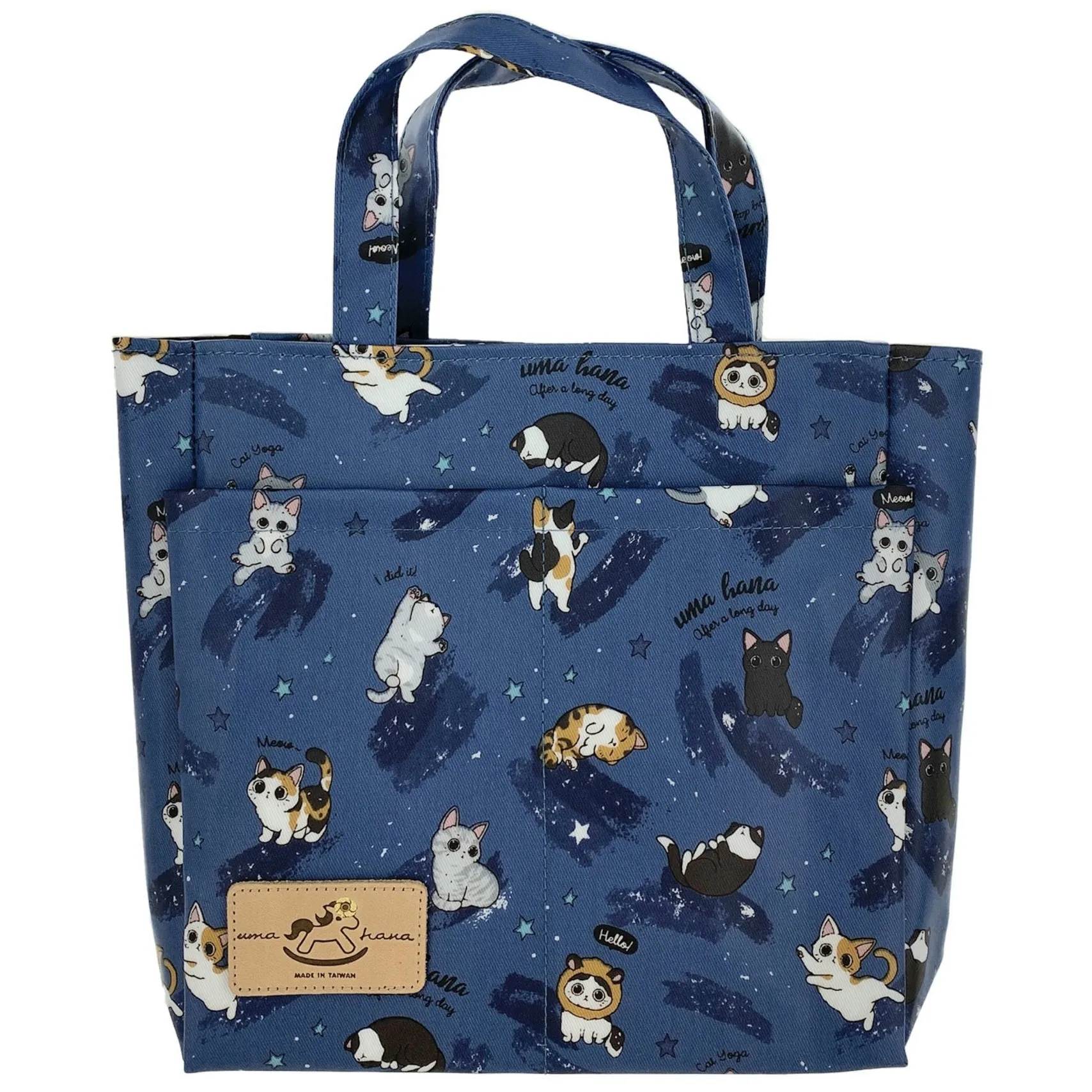 Blue Cat Yoga Mini Tote