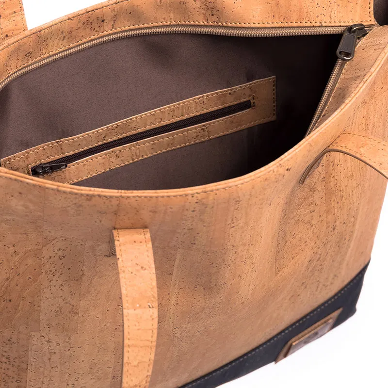 Blue Cork Shopping Bag