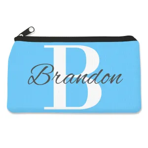 Blue Monogram Pencil Case - Small