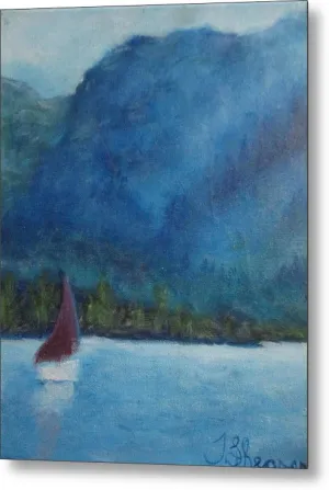 Boat Sailing - Metal Print