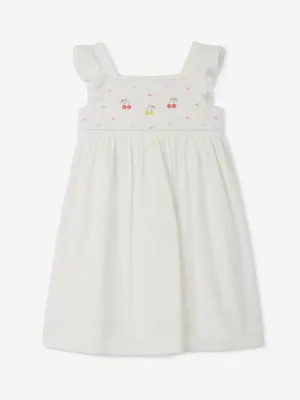 Bonpoint Girls Galia Dress in White