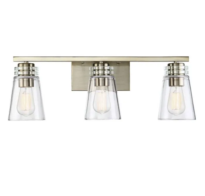 Brannon 3 Light Noble Brass Bath Bar