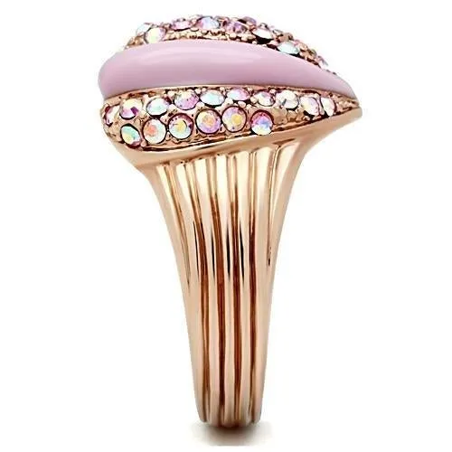 Brass Ring Top GRD Crystal Light Rose GL227 for Women Style Rose