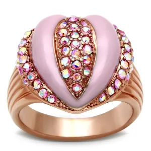 Brass Ring Top GRD Crystal Light Rose GL227 for Women Style Rose