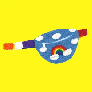 Bright Rainbow Cloud Bum Bag (Dolphin Blue)