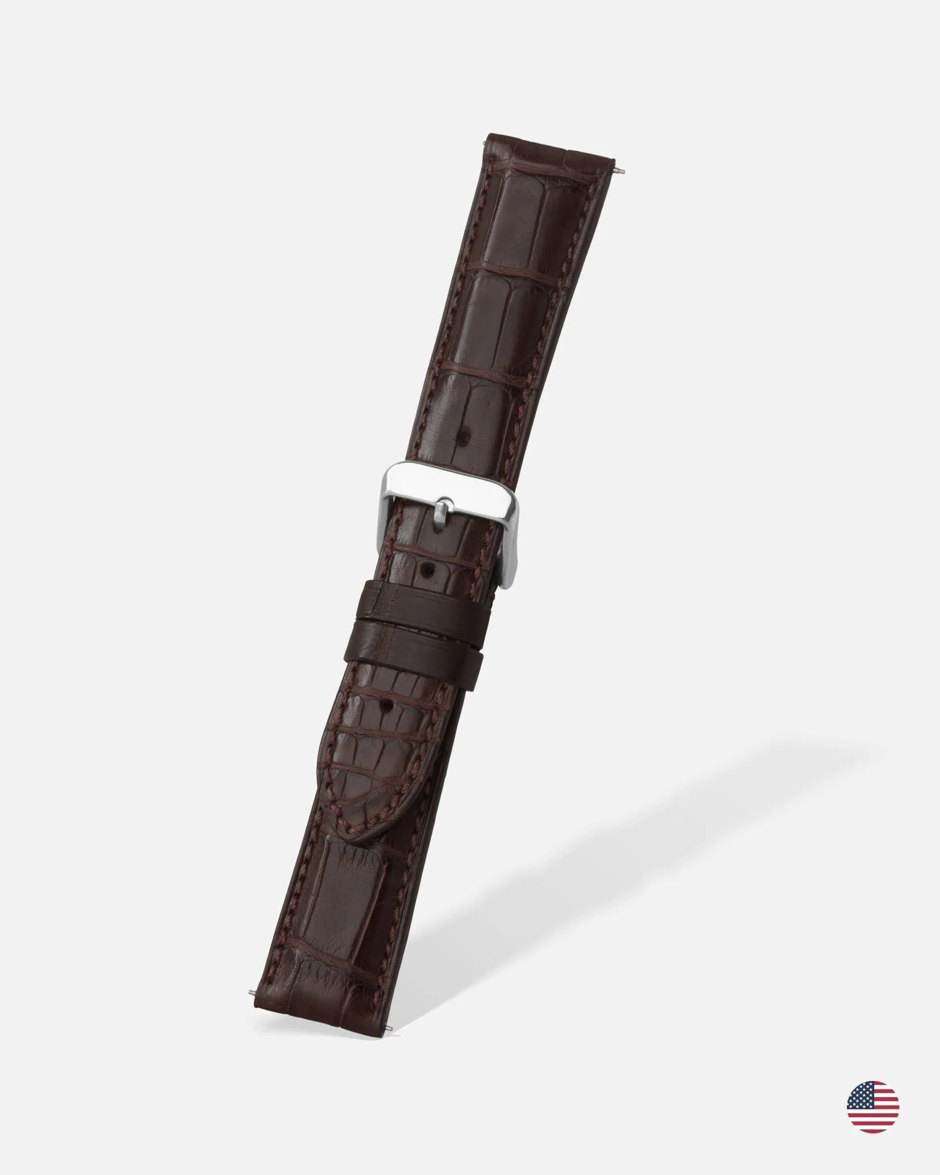Brown Genuine Matte Alligator | h2022