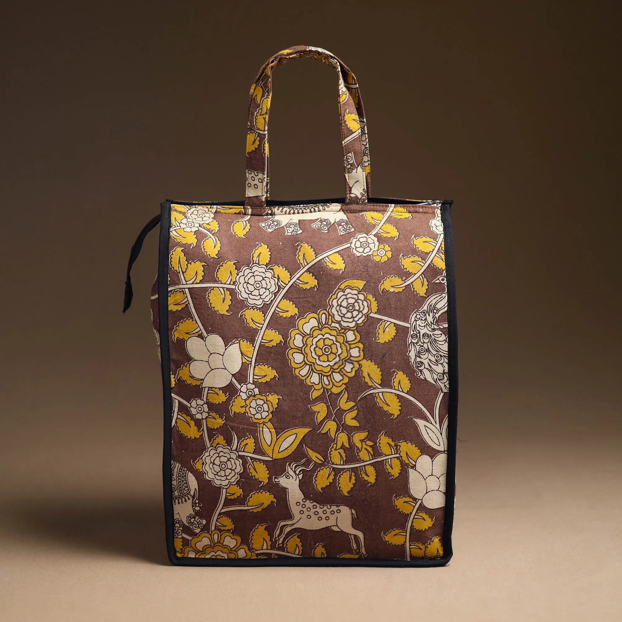Brown - Handcrafted Cotton Shopping Bag 18