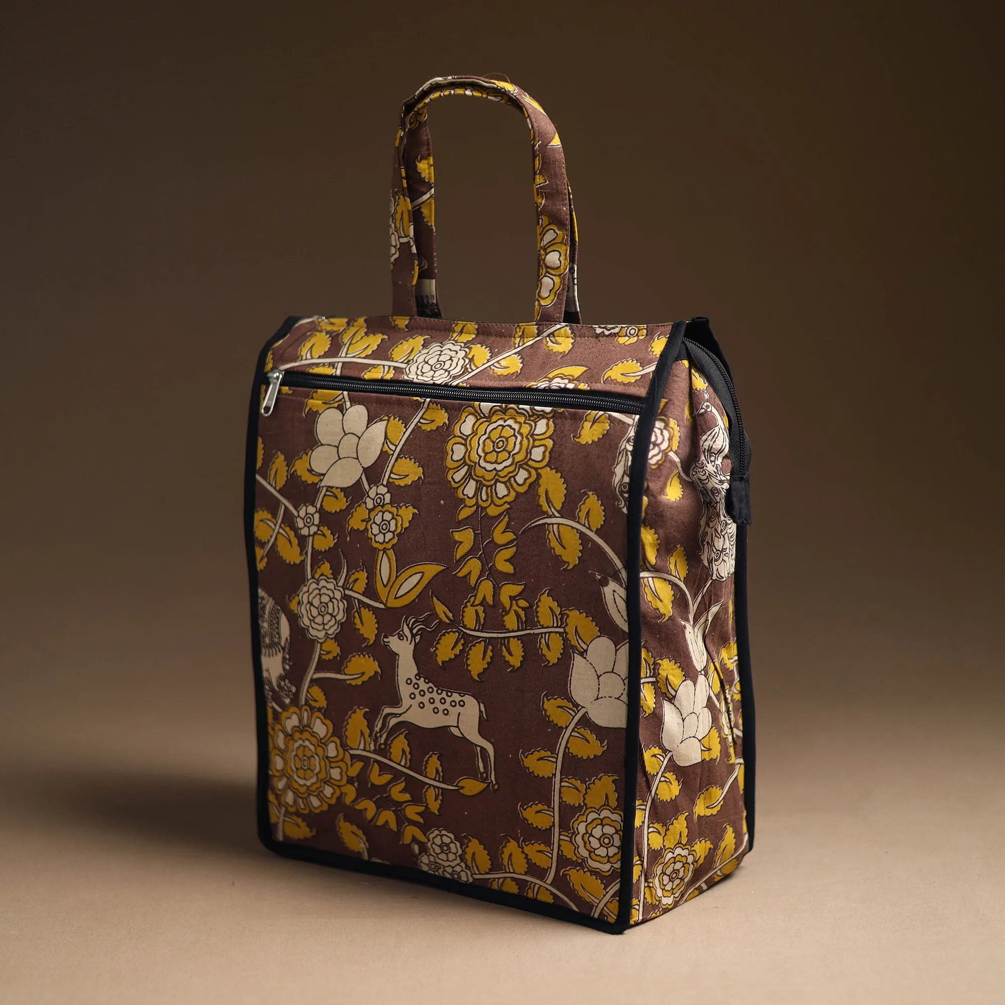 Brown - Handcrafted Cotton Shopping Bag 18