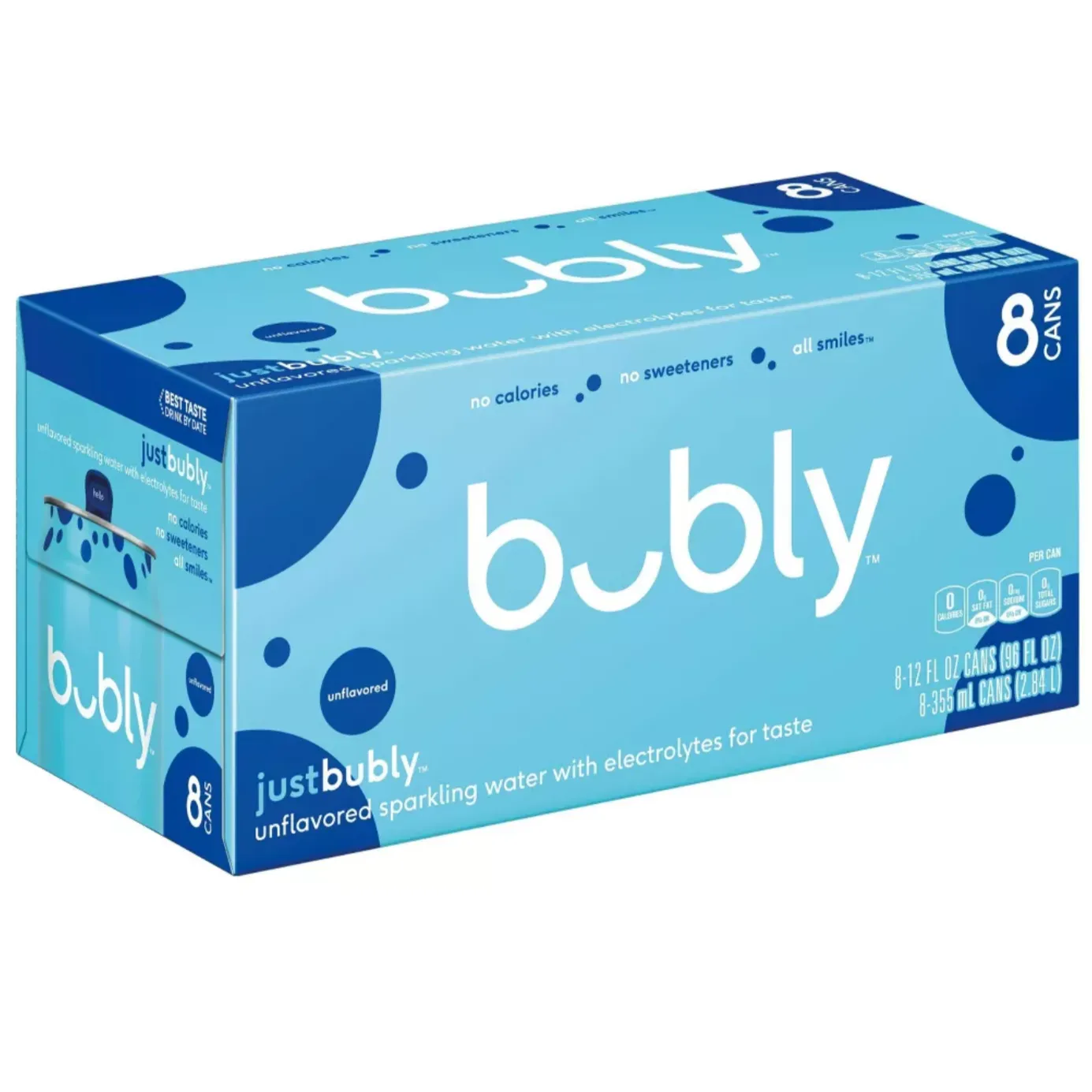 bubly just bubly Sparkling Water 12 fl oz, 8 Ct