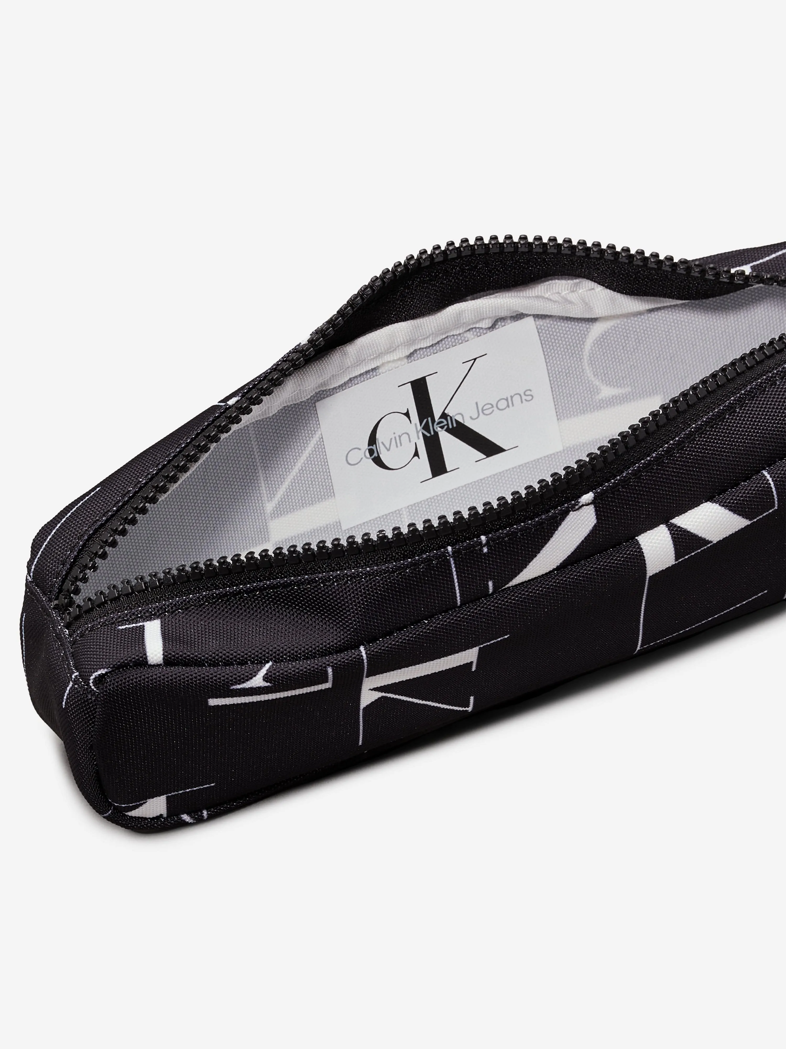 Calvin Klein Kids City Grid AOP Pencil Case in Black (19.5cm)