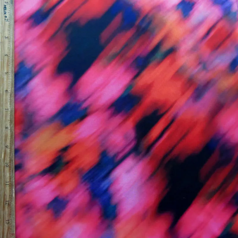 Campfire Tie Dye Nylon Spandex Swimsuit Fabric