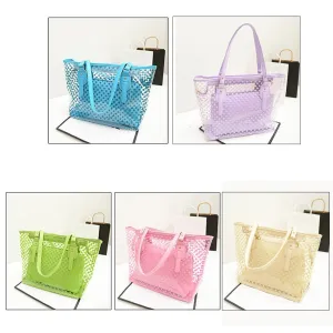 Candy Colour Transparent Handbag