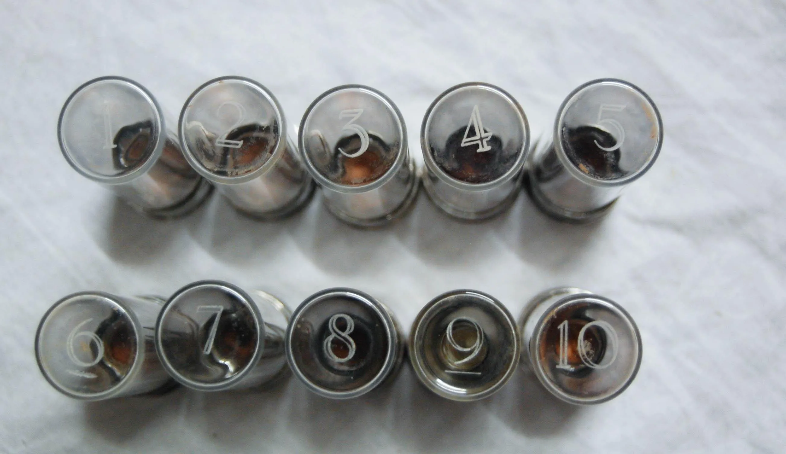 Cased Set of Silver Hallmarked Shooting Place Markers by William Powell & Son, Birmingham