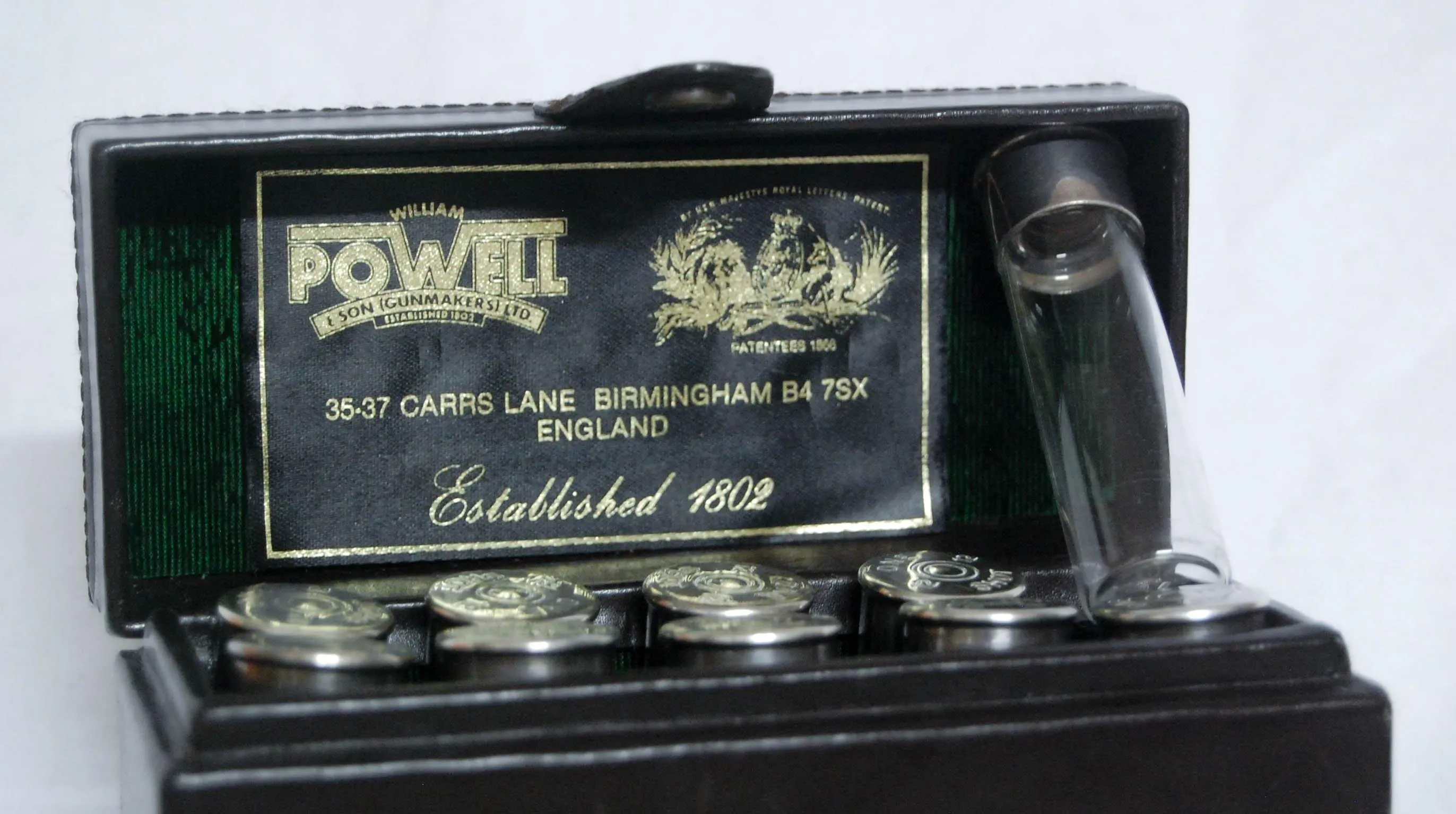 Cased Set of Silver Hallmarked Shooting Place Markers by William Powell & Son, Birmingham