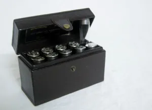 Cased Set of Silver Hallmarked Shooting Place Markers by William Powell & Son, Birmingham