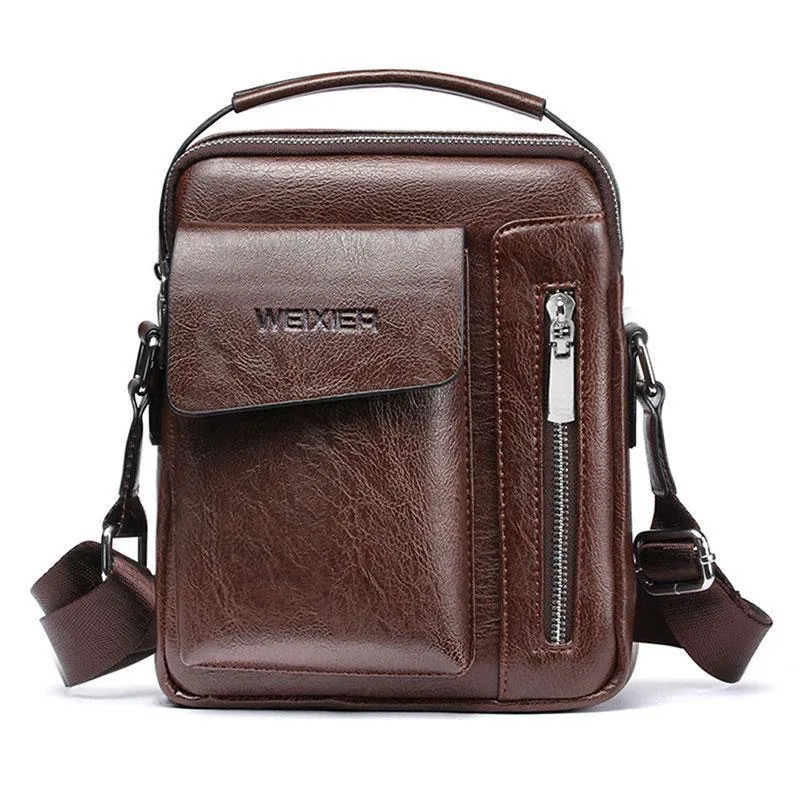 Casual Men's PU Leather Shoulder Bag