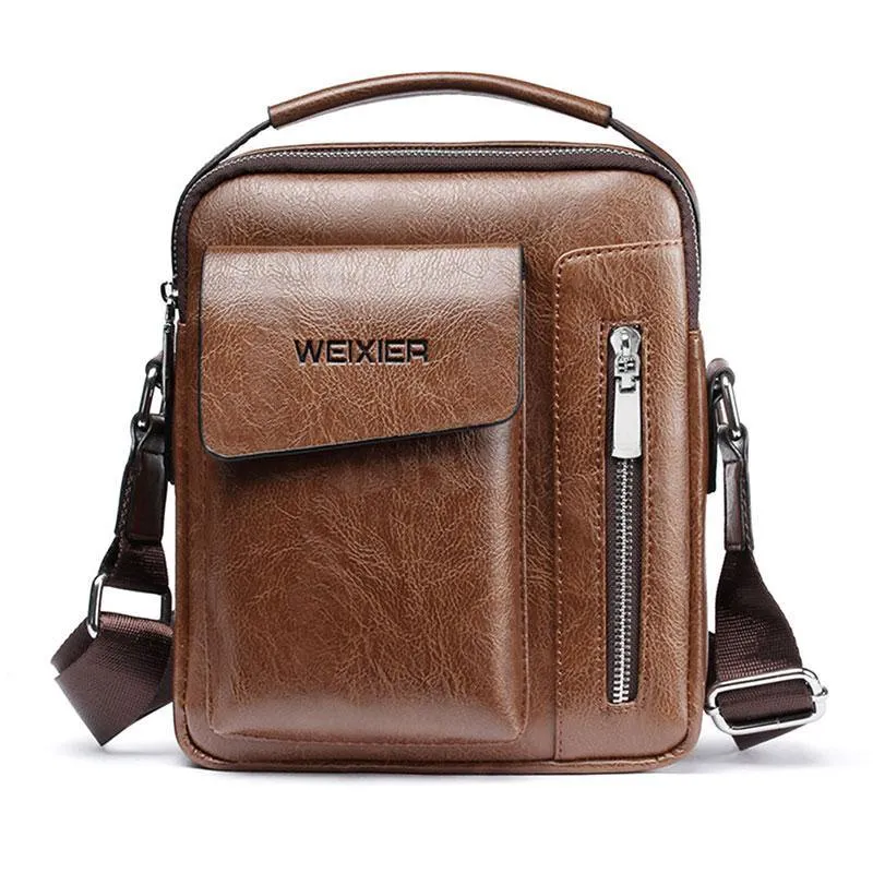 Casual Men's PU Leather Shoulder Bag